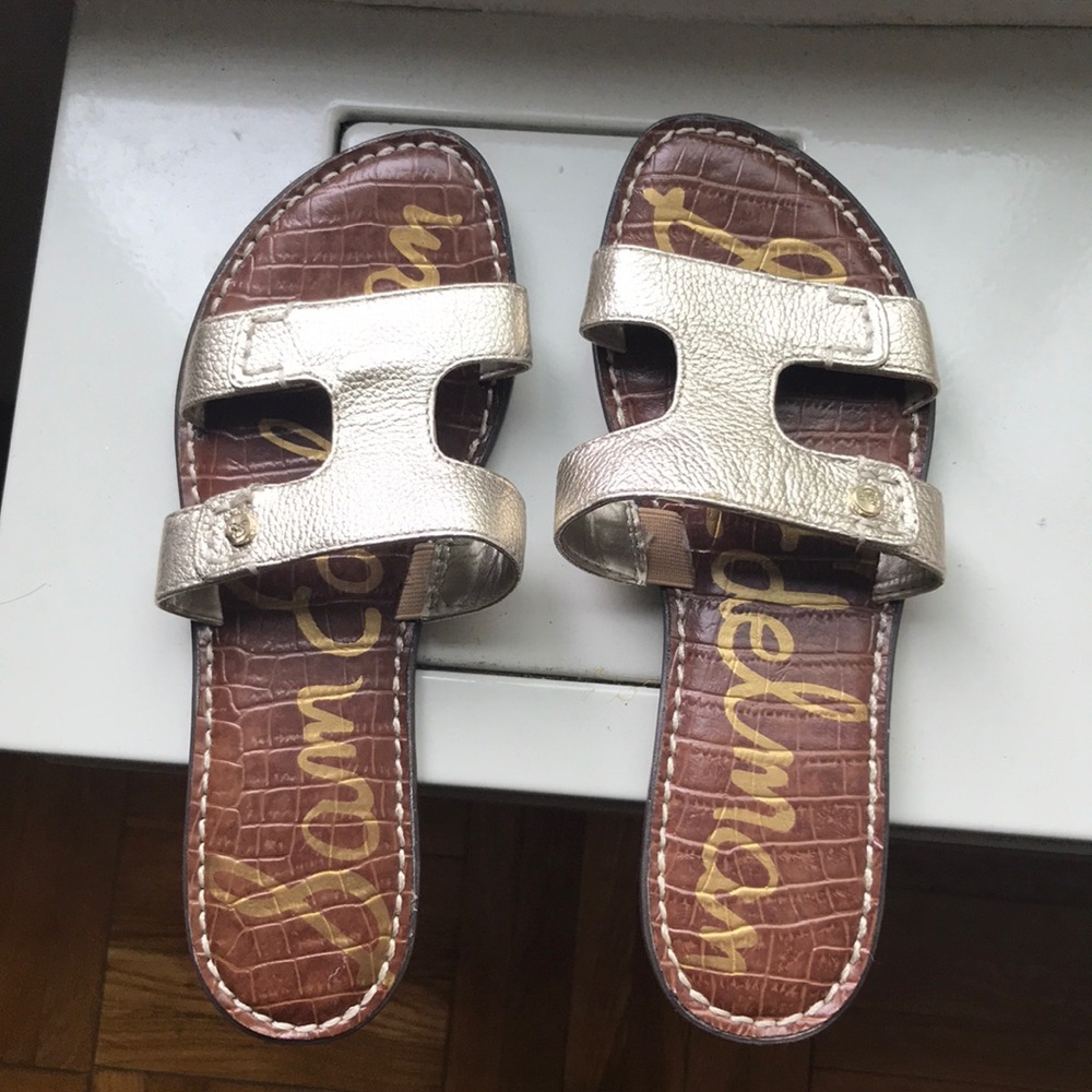Sam Edelman gold sandal
